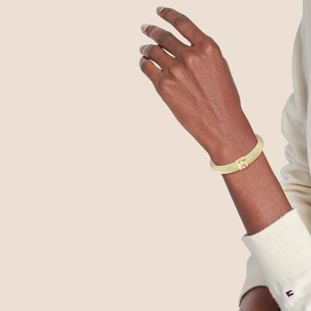 Gyllene Flexibel Armring