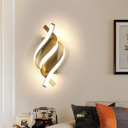 Strålande Modern Spiralvägglampa