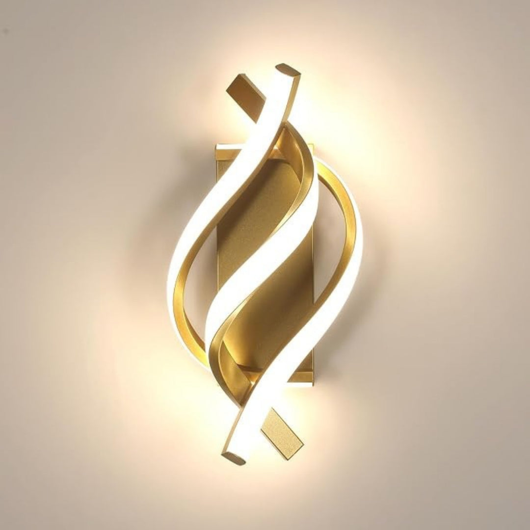 Strålande Modern Spiralvägglampa