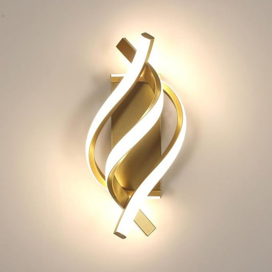 Strålande Modern Spiralvägglampa