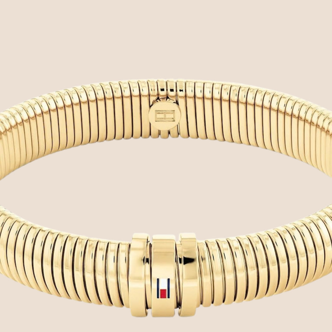 Gyllene Flexibel Armring
